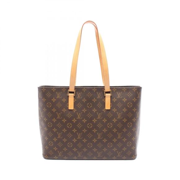 Louis Vuitton Luco Tote Bag Leather Monogram Brown - Picture 1 of 7
